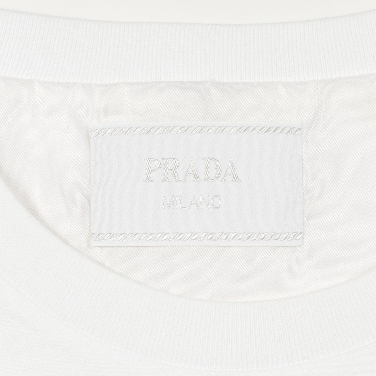 PRADA プラダ Re-Nylon トライアングルロゴプレート カットソー 限定デザイン 七分 長袖カットソー 