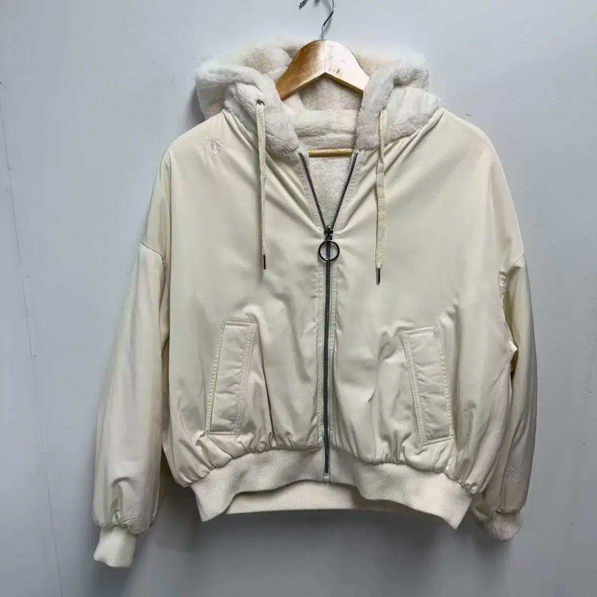 デサント リー リバーシブル エコファー ジャケット 両面 S M