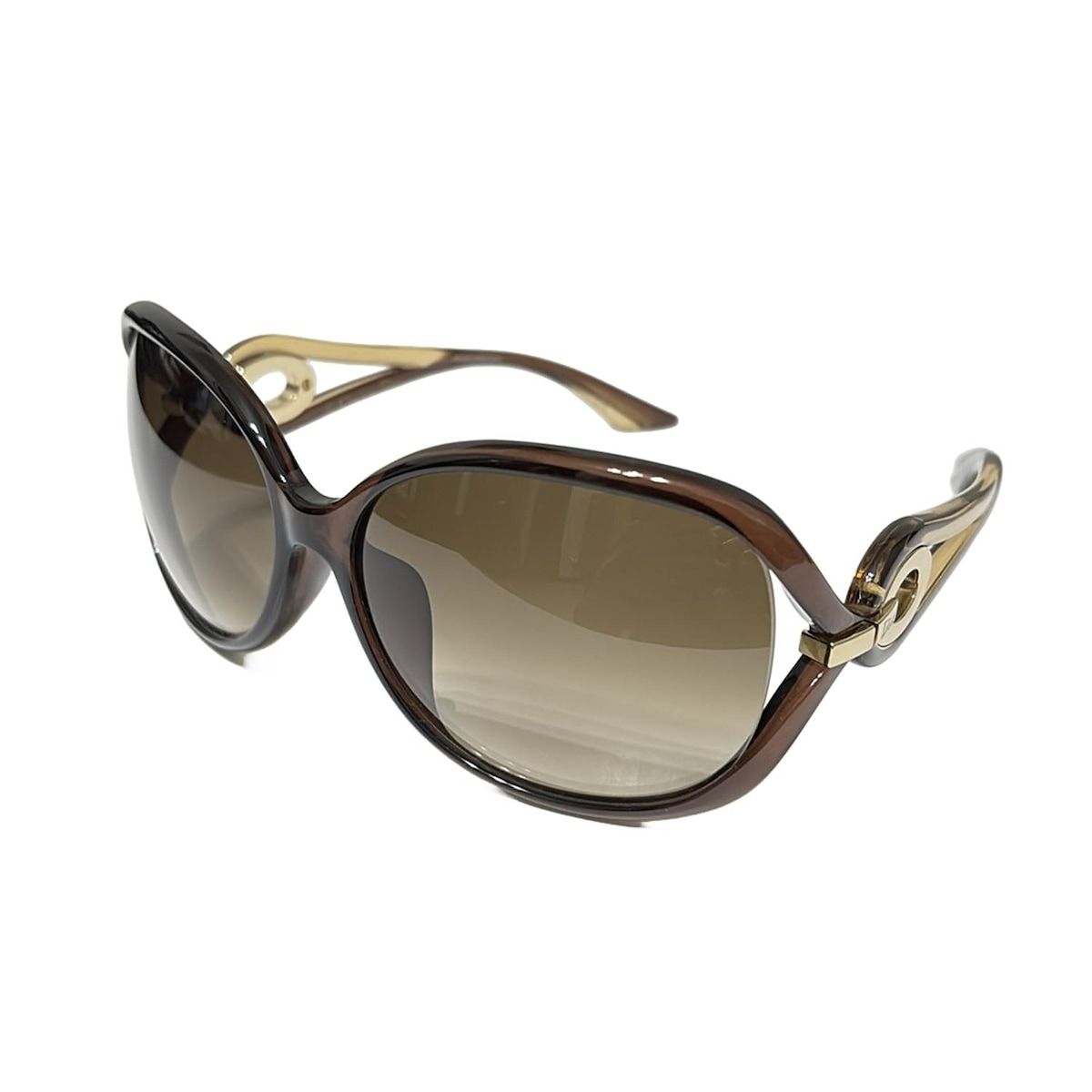 DIOR ChristianDior ディオール クリスチャンディオール サングラス - 57XCC ダークブラウン×ブラウン×ゴールド