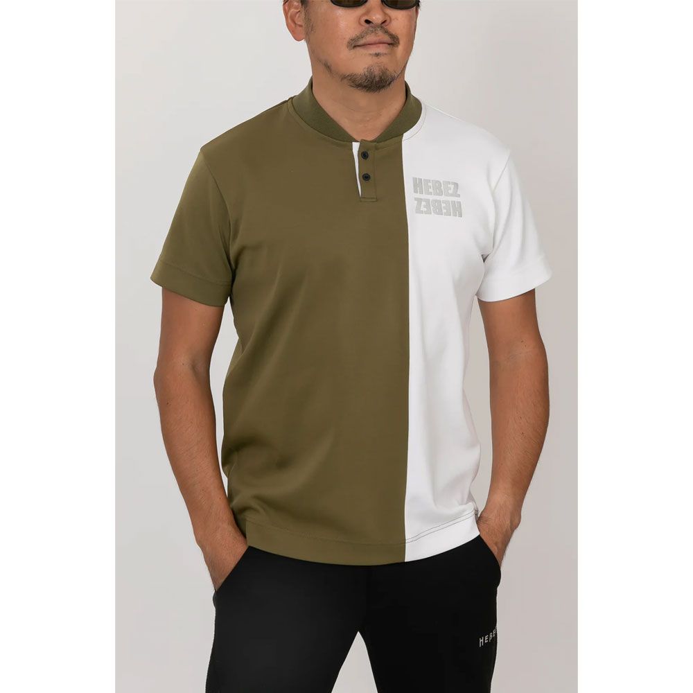 ハーフバイ ラウンドネックポロ