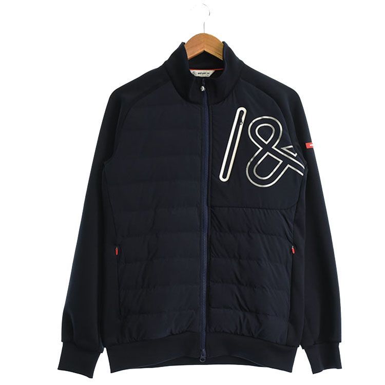 使用感 小 アンパスィ｜メンズ｜Ｍサイズ｜長袖中綿ジャケット｜秋冬｜ネイビー系｜古着ゴルフウェア