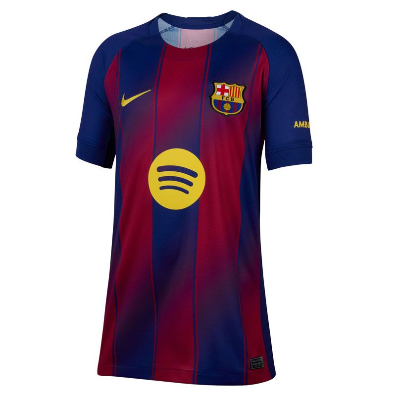 NIKE ナイキ FC バルセロナ ナイキ YTH FCB DF JSY S S トップ STAD HM サッカー ウェア ゲームシャツ 25FA HJ5287 456 ディープロイヤルブルー