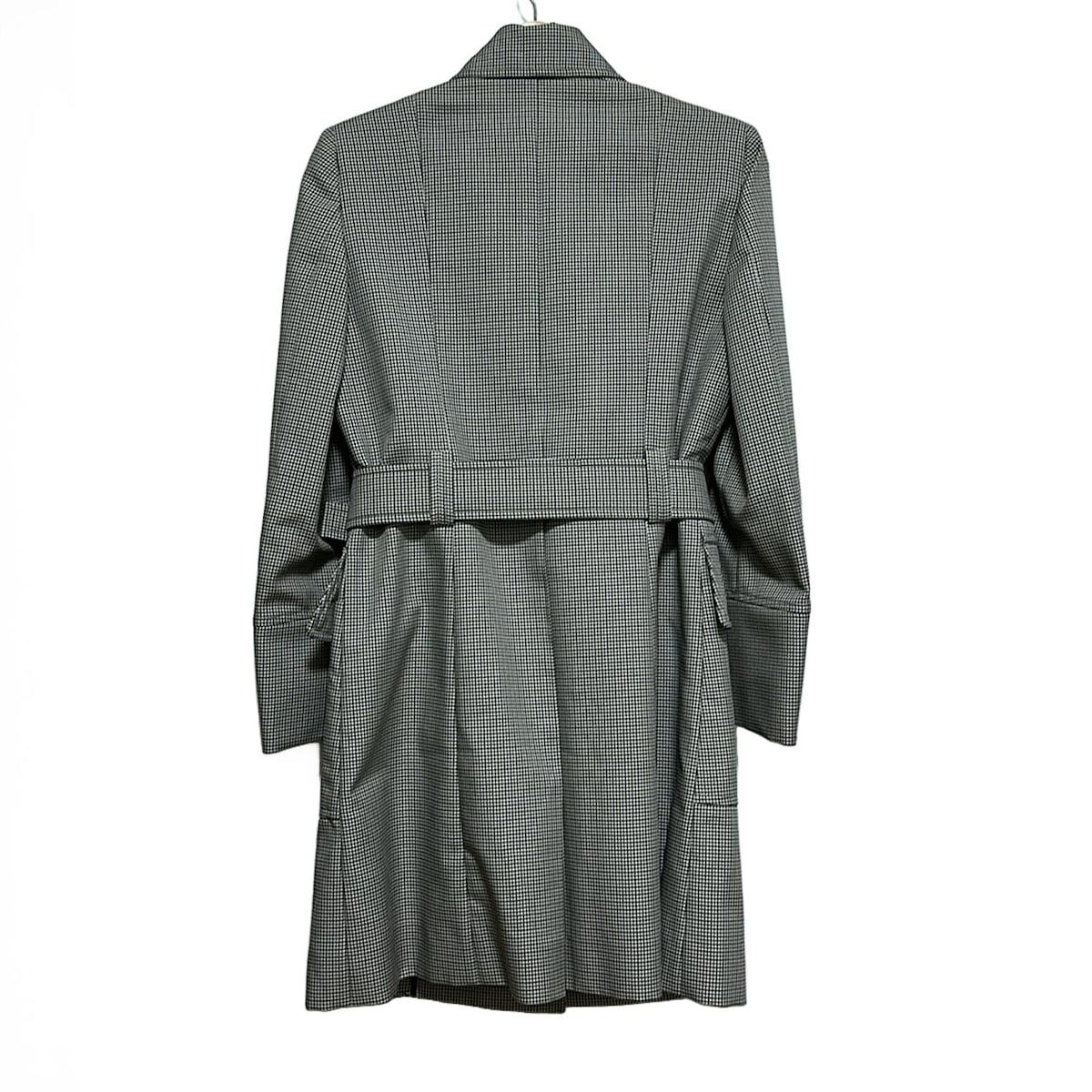 GUCCI グッチ コート サイズ40 M レディース - 225718 ZU059 ライトグレー×グレー×マルチ 長袖 千鳥格子柄 ライナー取り外し可 秋 冬