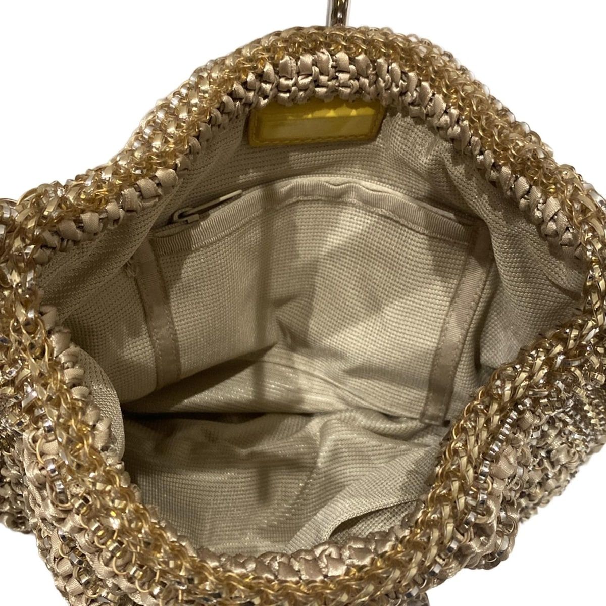 ベージュ×ゴールド×クリア