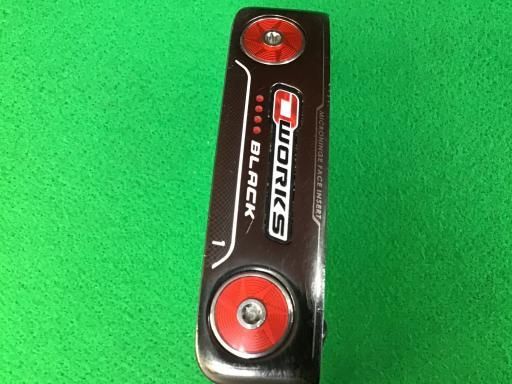 オデッセイ O WORKS BLACK 1 33インチ パター PT スチール フレックスその他 メンズ 男性用 右利き 右用 Dランク ゴルフクラブ