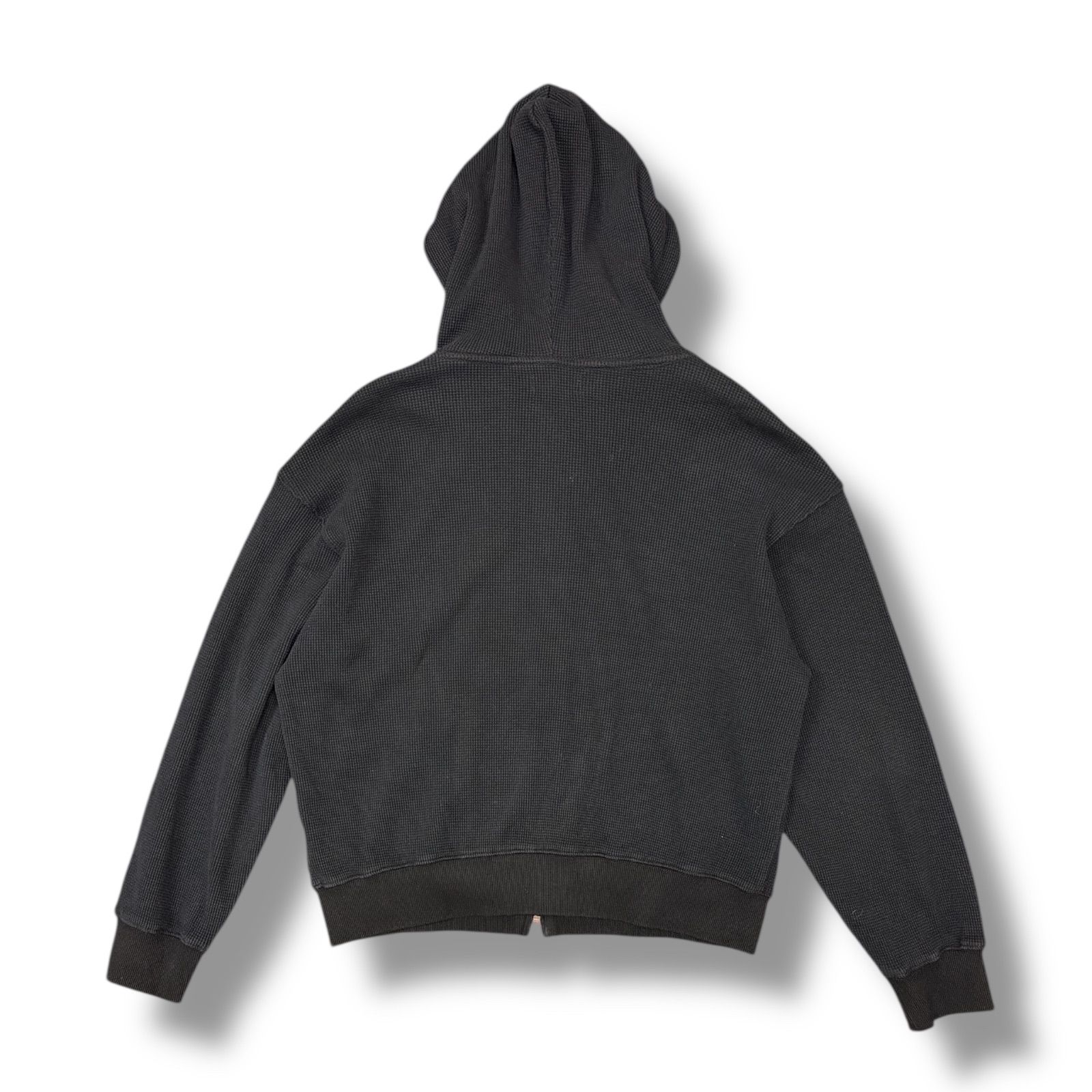 WOKE EDGE Washed Thermal Zip Hoodie ウォッシュ サーマルジップ