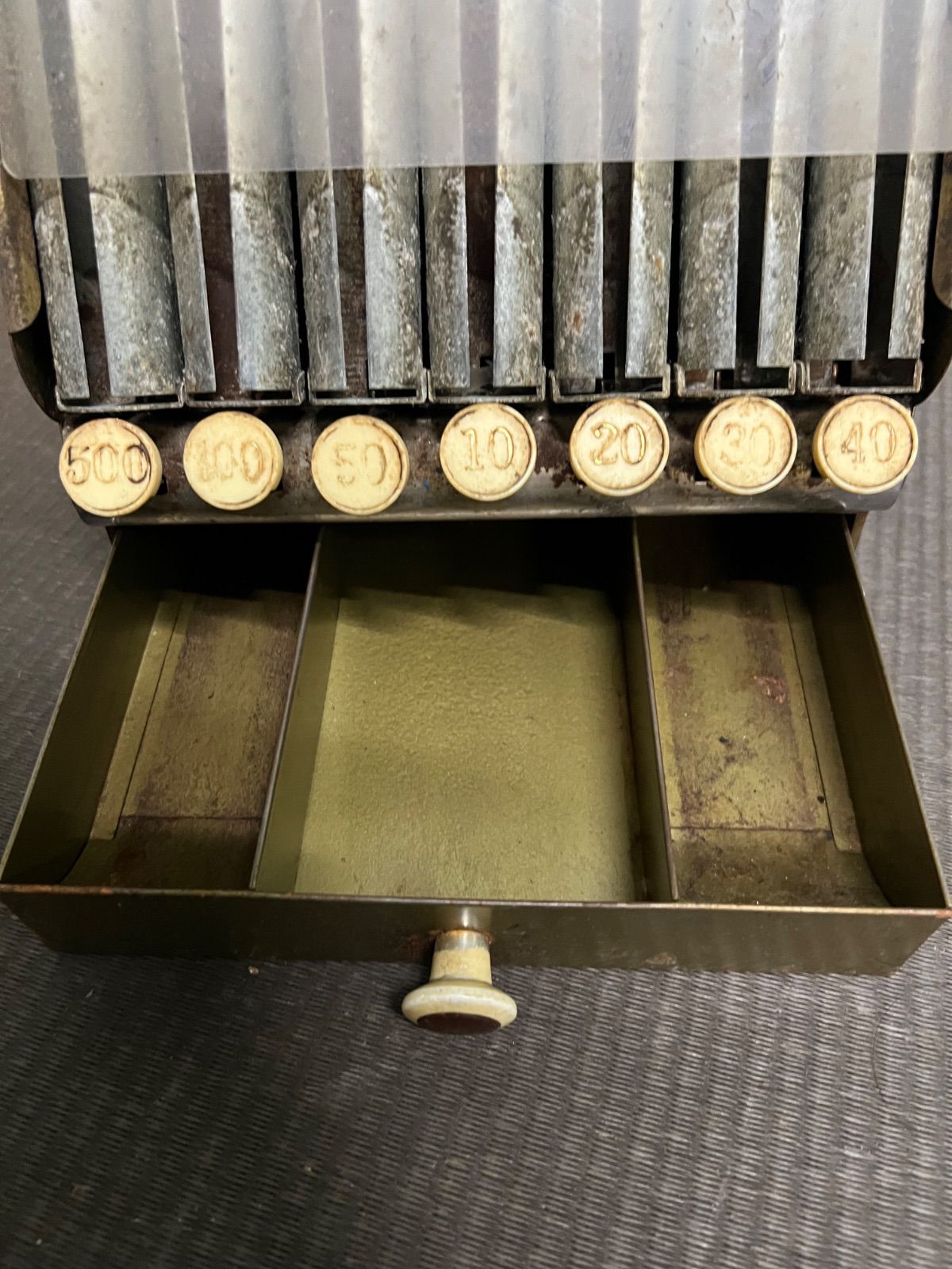 ⭐︎ ヴィンテージ コインカウンター 硬貨釣銭機 キャッシュ ボックス 釣銭機 CASH BOX 昭和レトロ 昭和