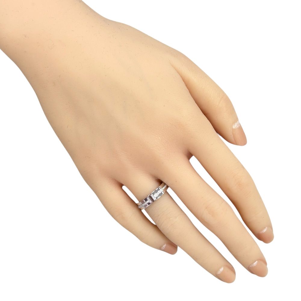 ティファニー Tナロー ダイヤモンド リング 指輪 10号 18金 K18ホワイトゴールド ダイヤモンド レディース TIFFANY-Co. ティファニー