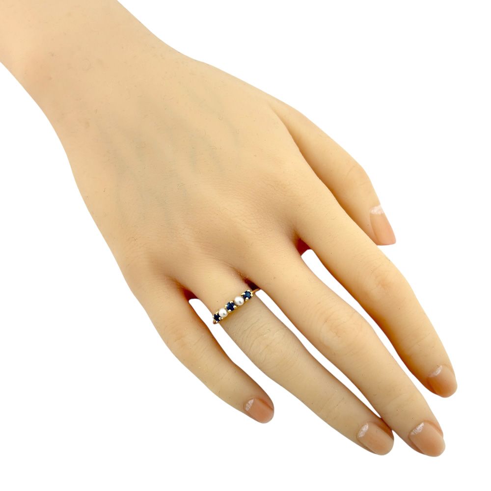 ティファニー リング 指輪 10号 18金 K18イエローゴールド サファイア レディース TIFFANY-Co. ティファニー