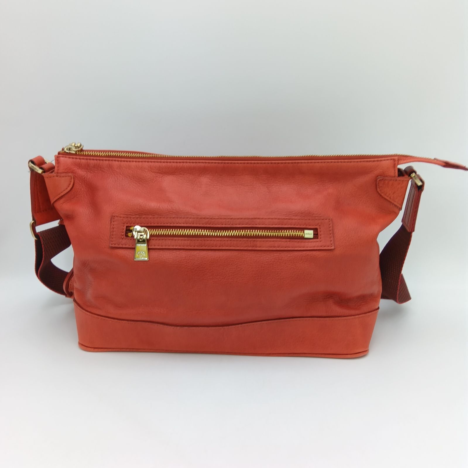 aniary アニアリ オールレザー ショルダーバッグ キーリング ストラップ長さ調節可 レディース 赤 レッド 臙脂色 紅色 HB327-6