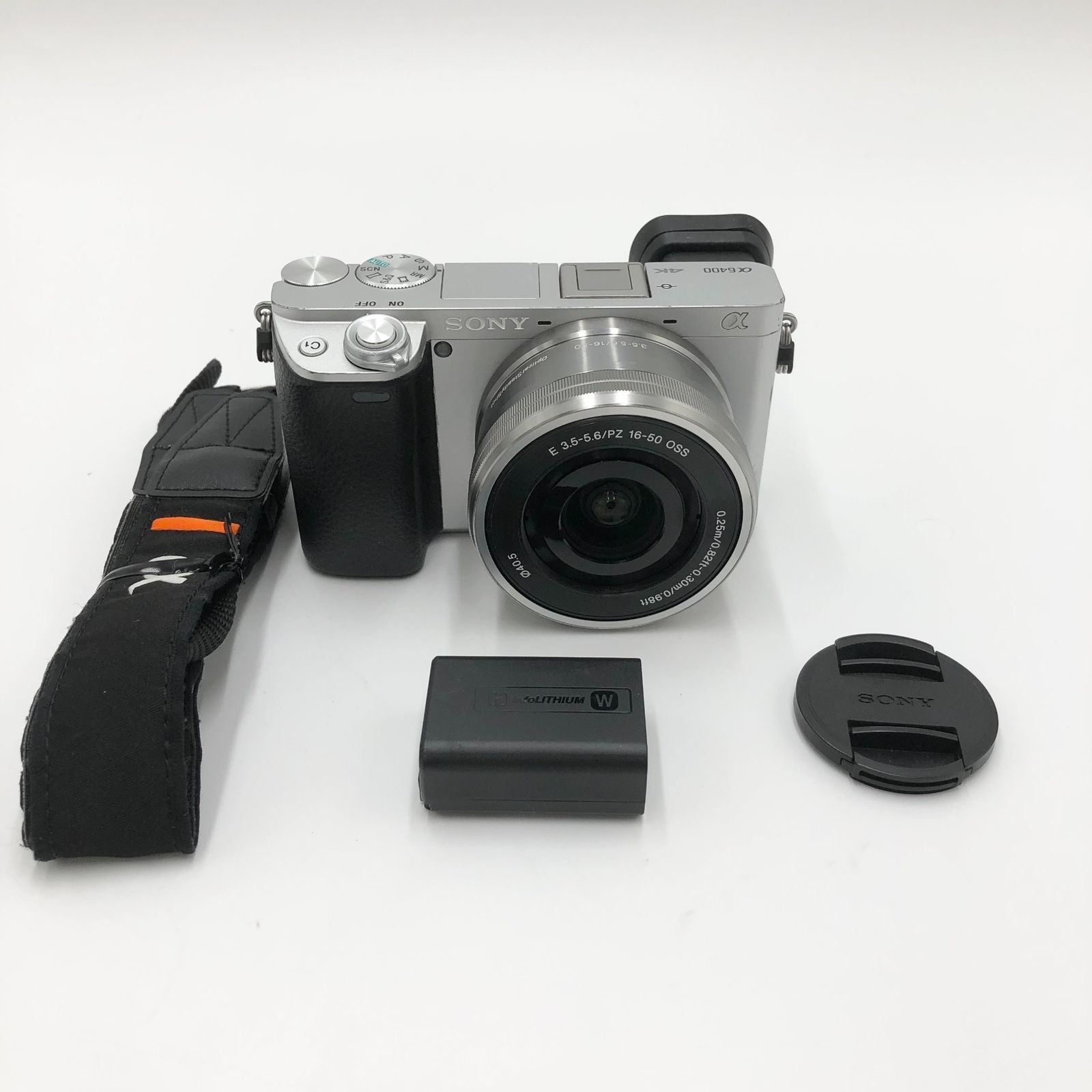 SONY ソニー APS-C ミラーレス一眼カメラ α6400 ダブルズームレンズキット 同梱レンズ SELP1650 SEL55210 シルバー ILCE-6400Y S