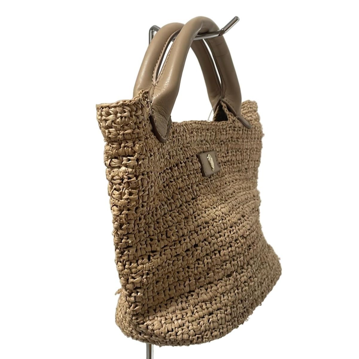 HELEN KAMINSKI ヘレンカミンスキー トートバッグ - ベージュ×ライトブラウン レザー