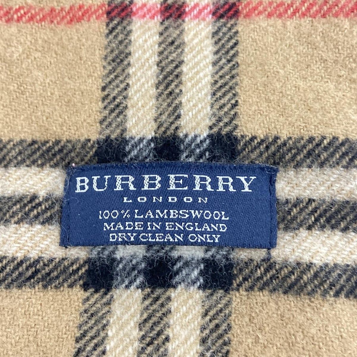 Burberry LONDON バーバリーロンドン マフラー - ベージュ×黒×マルチ チェック柄 ウール