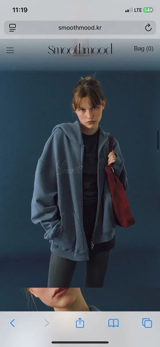 スムードムード Blue Jean Tully Hooded Zip Up