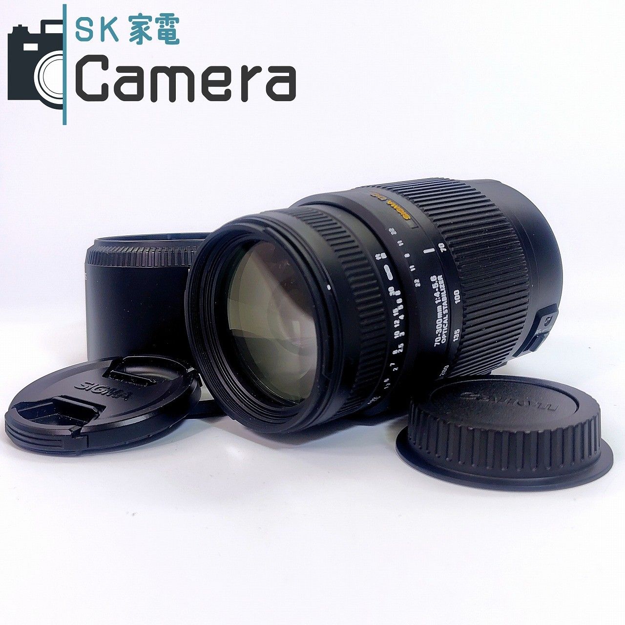 SIGMA DG 70-300mm F4-5.6 OS キャノン用 シグマ OPTICAL STABILIZER フード キャップ 付