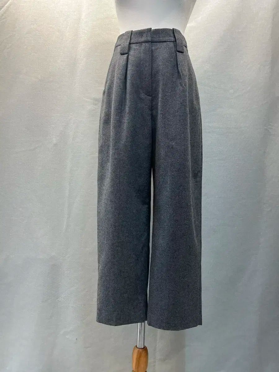 冬ズボン 級 2020年 SYSTEM レディース ワイド スラックス メランジ グレー