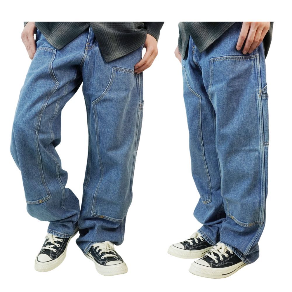 メンズ デニムパンツリーバイス LEVI'S565 ルーズ ストレート ダブルニーパンツ 565 LOOSE STRAIGHT DOUBLE-KNEE PANTSワークウェア ヴィンテージ コットンキャンバスブルー インディゴ blue indigoジーンズ