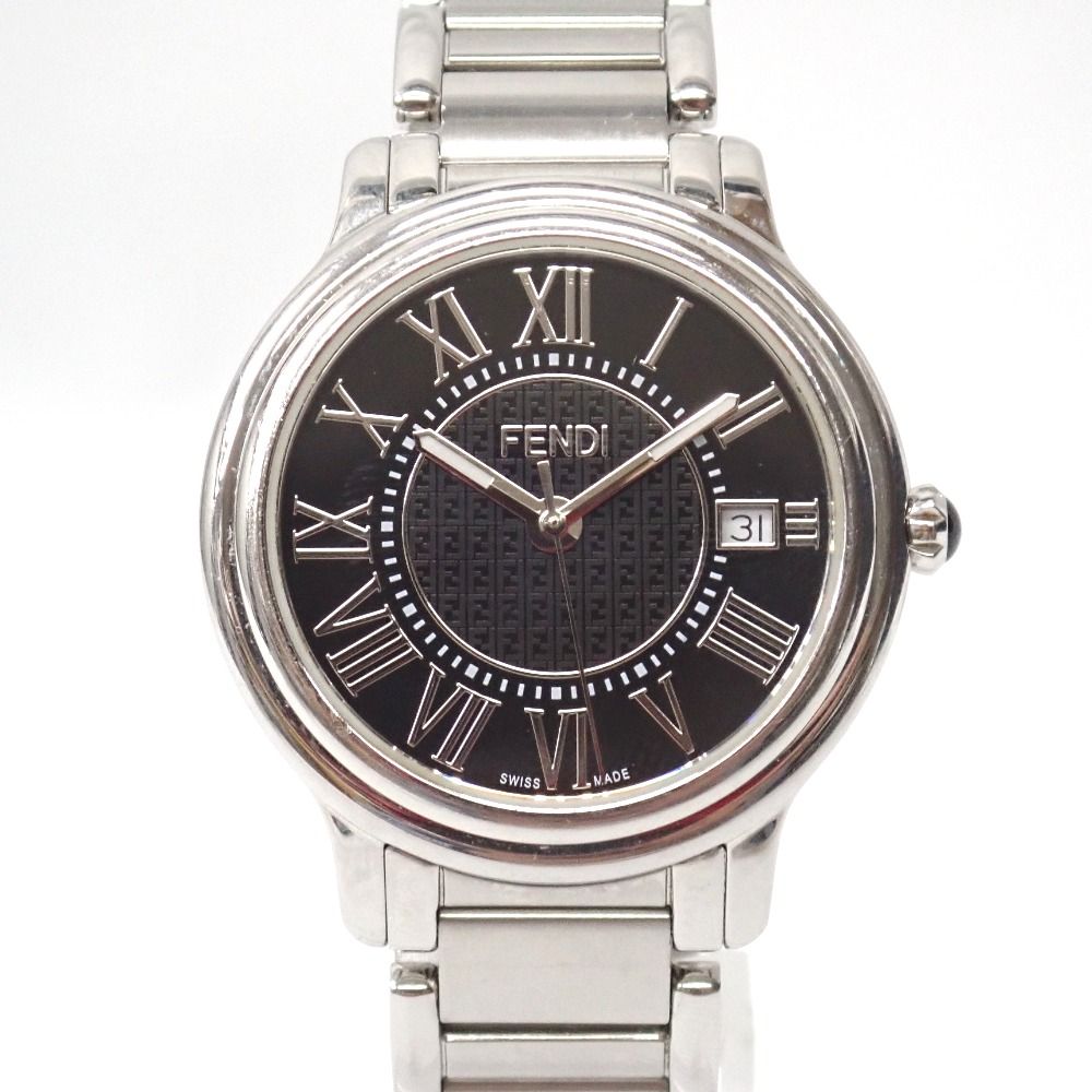 Ft6328115 フェンディ 腕時計 クラシコ 000-25400L-957 黒文字盤 メンズ FENDI