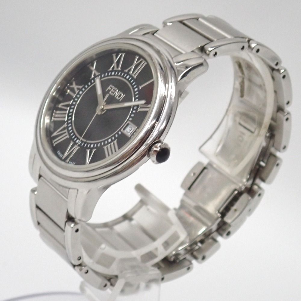 Ft 6328115 フェンディ 腕時計 クラシコ 000 25400 L 957 黒文字盤 メンズ FENDI