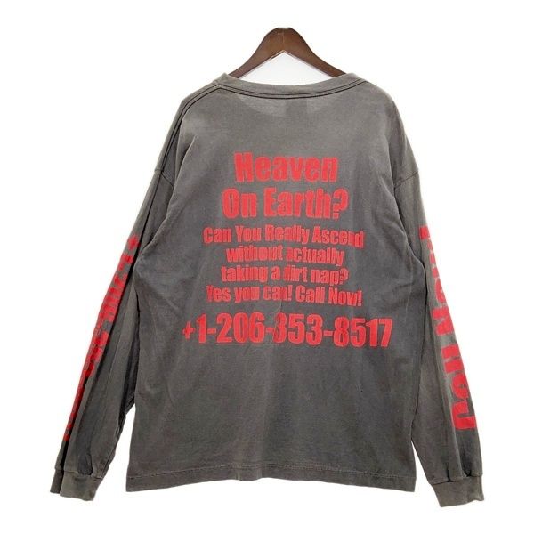 SAINT MICHAEL セントマイケル カットソー ロンT HOLLYHOOD BLAC LS TEE 23SS SM-S23-0000-028 メンズ XLサイズ トップス DM17155