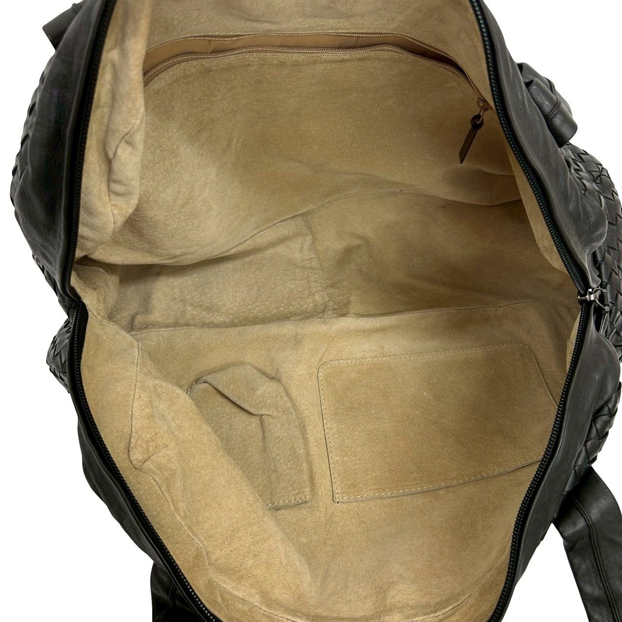 袋付き BOTTEGA VENETA ボッテガヴェネタ イントレチャート レザー 本革 ボストンバッグ ハンドバッグ ブラック 黒 44748 DECORATOM_COM_BR