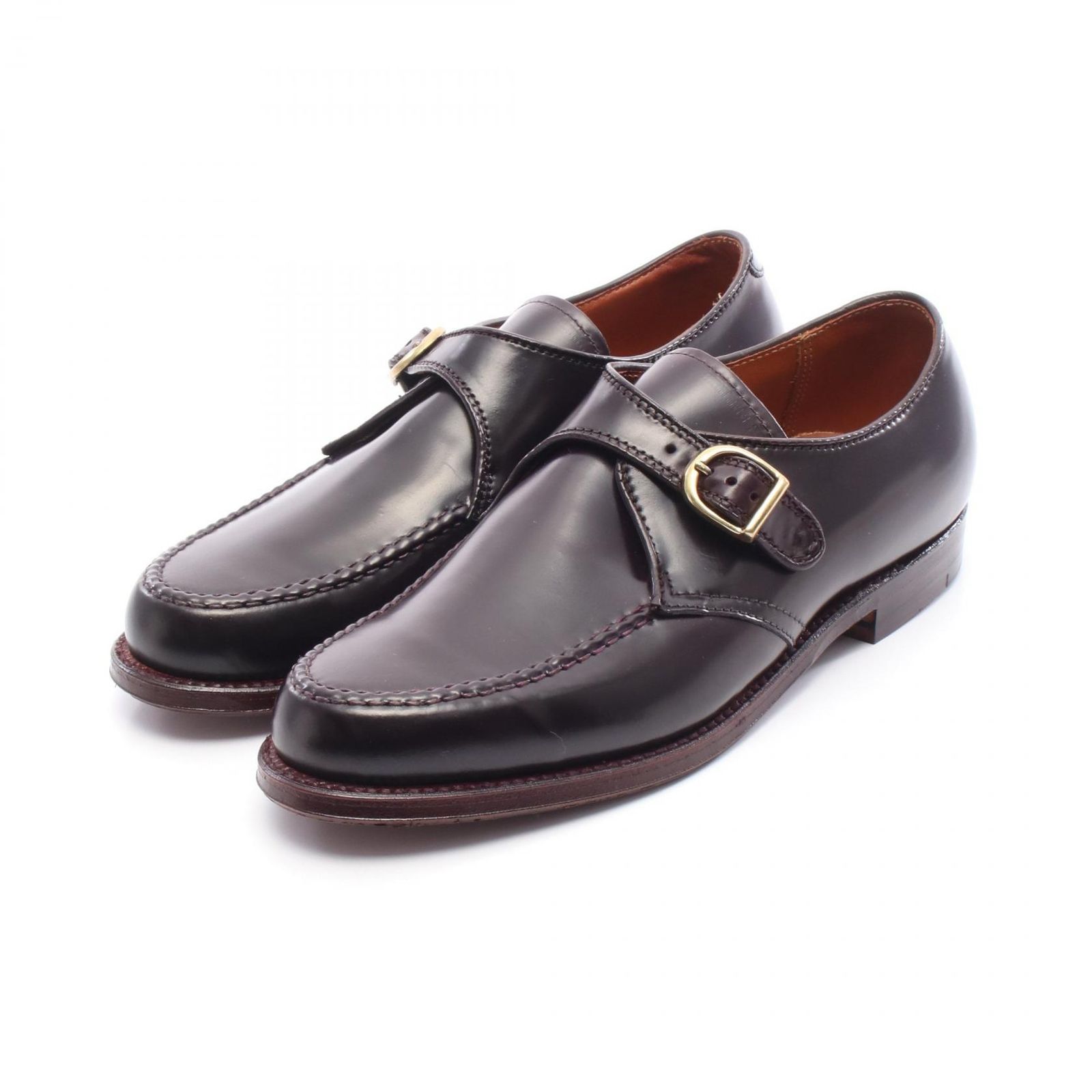 オールデン ALDEN ドレスシューズ ハンドソーンモンクストラップ コードバン レザー シューズ メンズ
