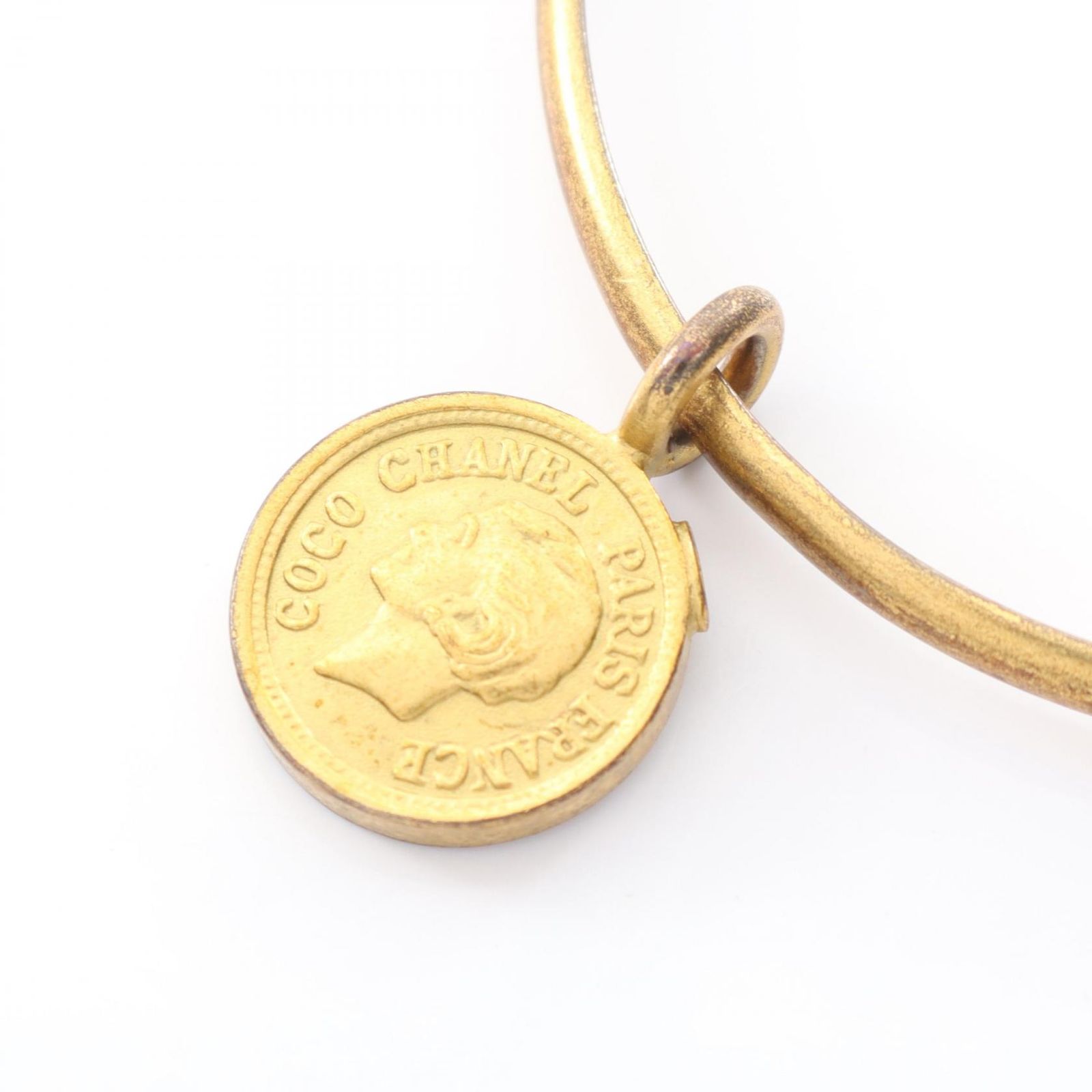 シャネル CHANEL バングル ココマーク GP ゴールドメッキ バングル レディース Used B MERCADOAVALIA_COM_BR