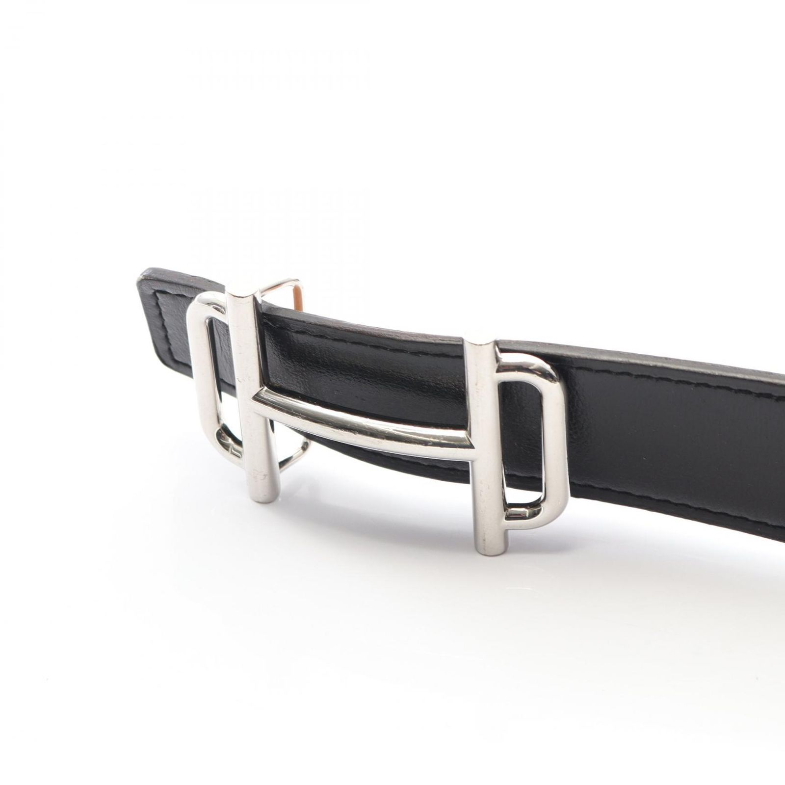 エルメス HERMES ベルト ロワイヤル ブラック レザー メンズ B