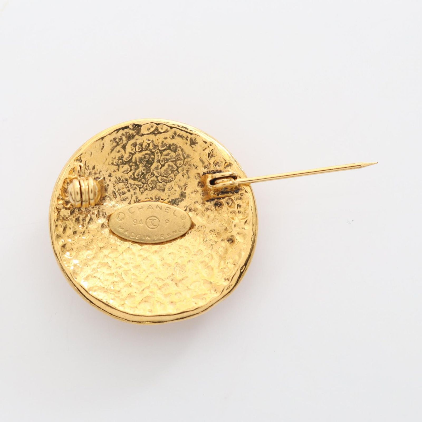 シャネル CHANEL ブローチ ココマーク ゴールド GP ゴールドメッキ ブローチ レディース Used A