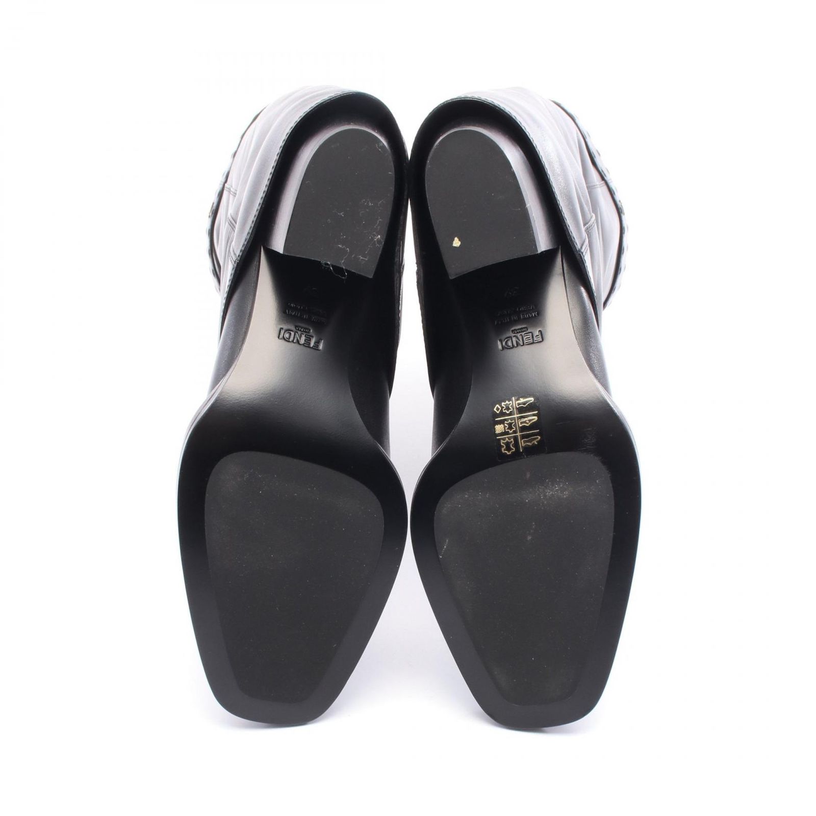 レザー ロングブーツ