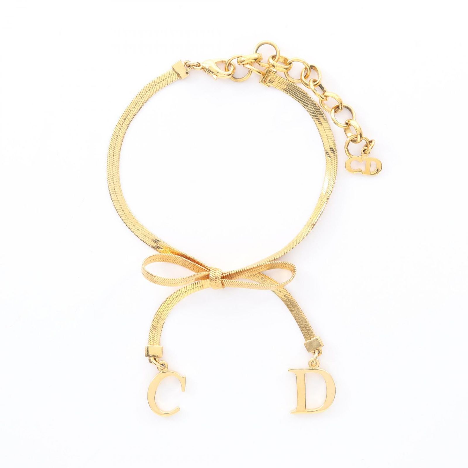 ディオール Dior ブレスレット GP ゴールドメッキ ブレスレット レディース Used A