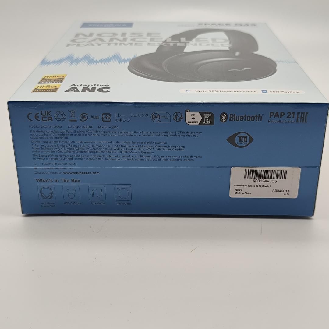 Anker Soundcore Space Q45 ワイヤレスヘッドホン 箱無し Amazon.co.jp: Anker Soundcore Space Q45（Bluetooth 5.3 ワイヤレス