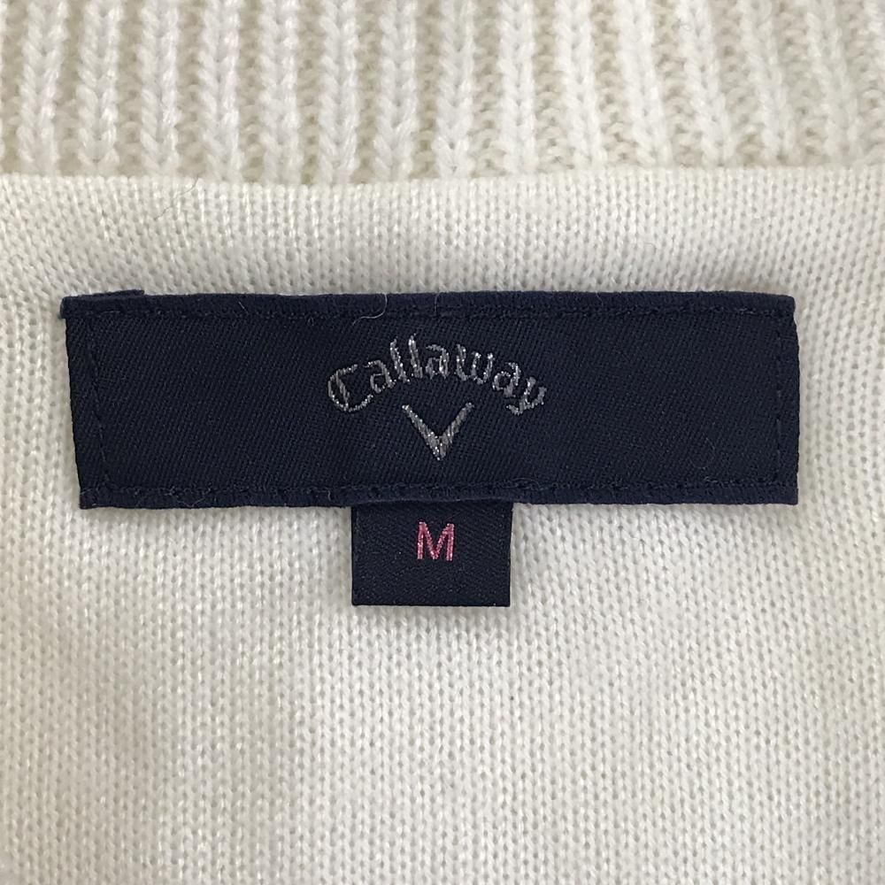 キャロウェイ ダブルジップ ニット ジャケット ホワイト LLサイズ キャロウェイ ダブルジップ ニット ジャケット ホワイト LLサイズ