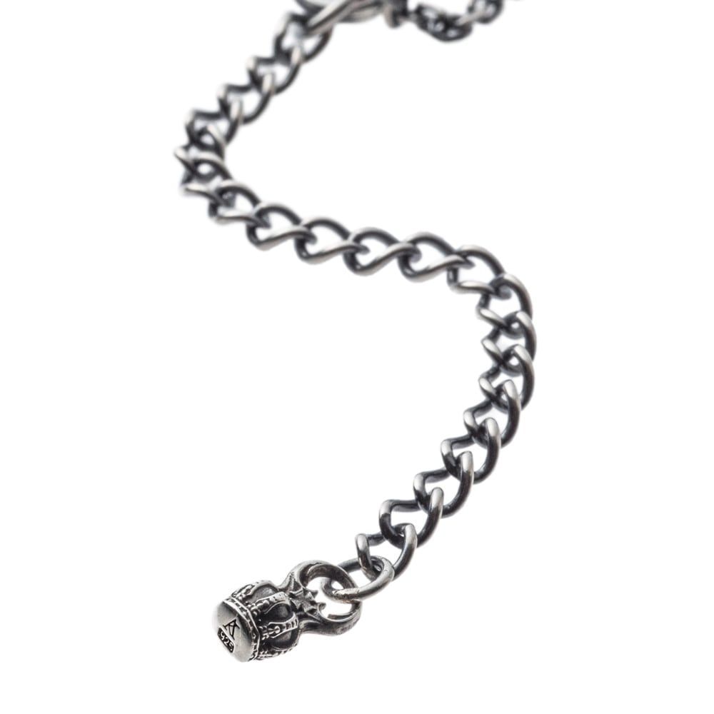 1.5ｍｍ4面カットAKアズキチェーン燻し50ｃｍ アルテミスキングス