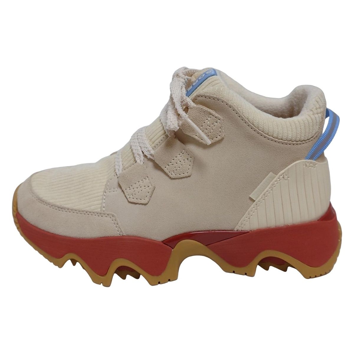 ソレル スニーカー 24.5 レディース キネティックインパクト カリブープラス NL5128-292 ベージュ×アイボリー×オレンジ レザー