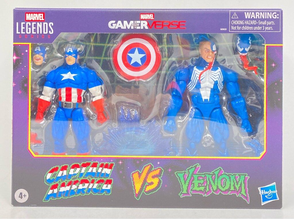 HASBRO MARVEL LEGENDS SERIES CAPTAIN AMERICA VS VENOM G 0622