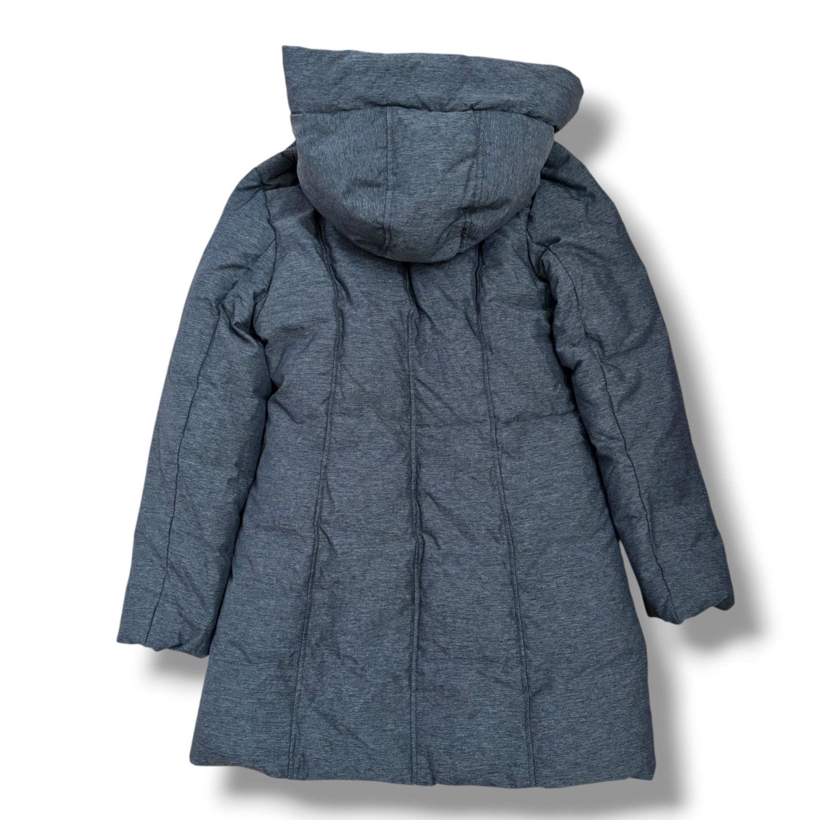 INDIVI フード付きミドル丈ダウンコート 38