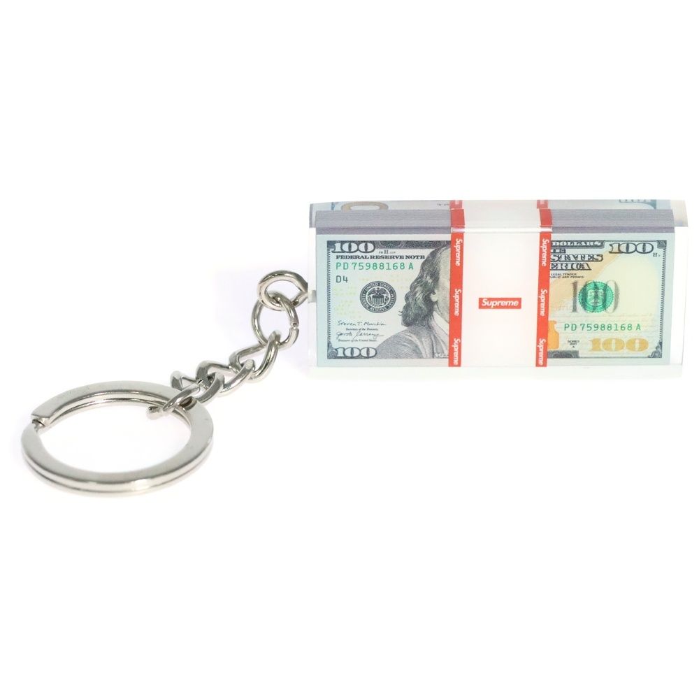 SUPREME (シュプリーム) 24AW Cash Paperweight Keycain キャッシュ ペーパーウェイト キーチェーン クリア