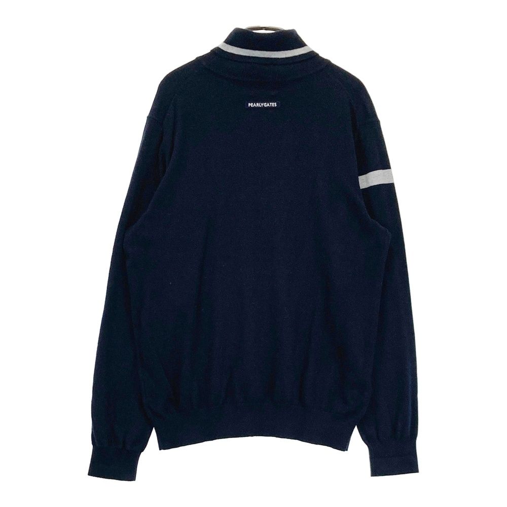 サイズ 5 PEARLY GATES パーリーゲイツ モデル タートルネック ニットセーター ネイビー系 240101546485 ゴルフウェア メンズ ストスト