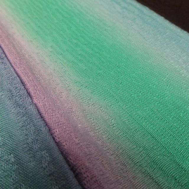 静寂の中に光る縦縞の美しさ 付下げ