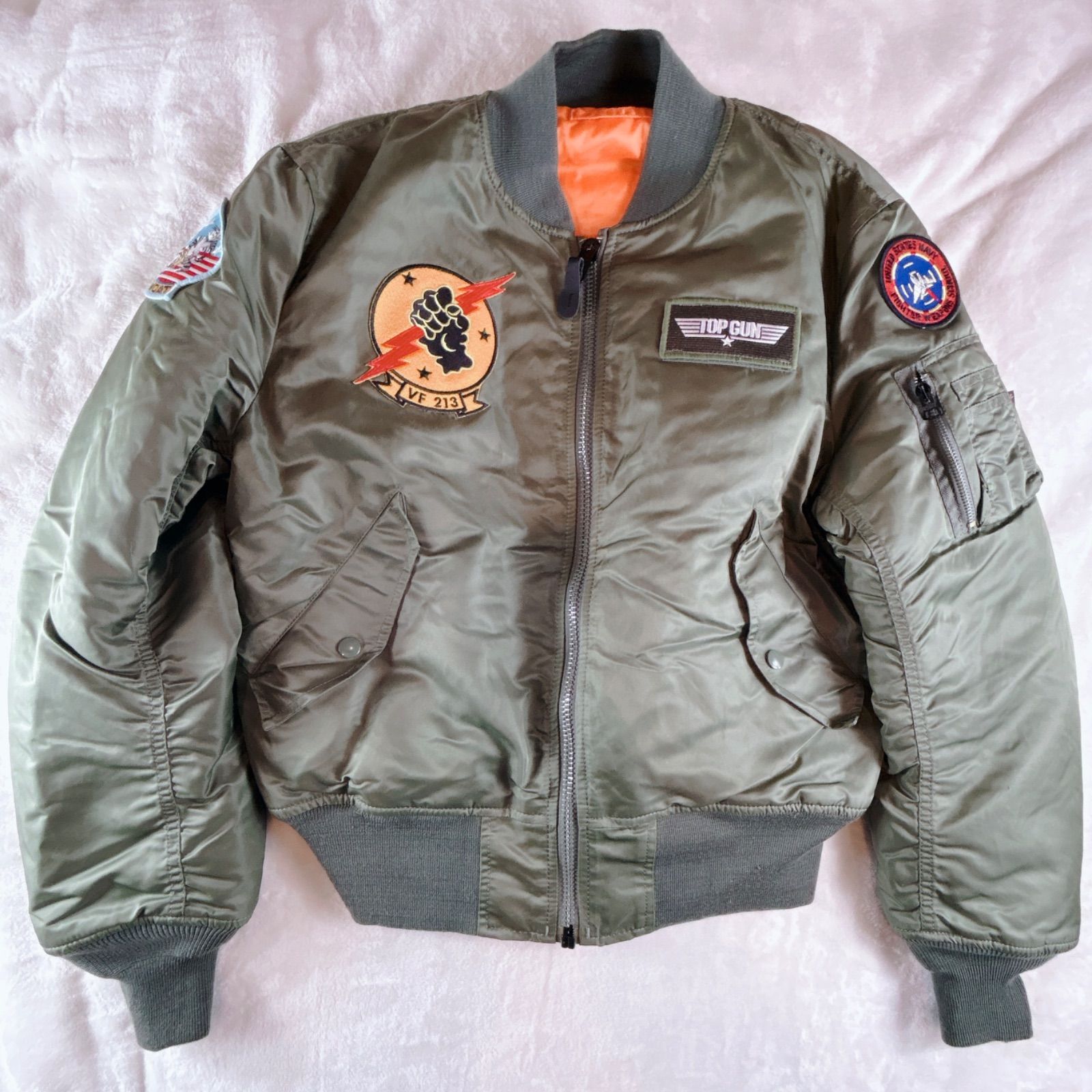 2005年 5000着 ALPHA アルファ TOP GUN トップガン コラボモデル MA-1 ma フライジャケット