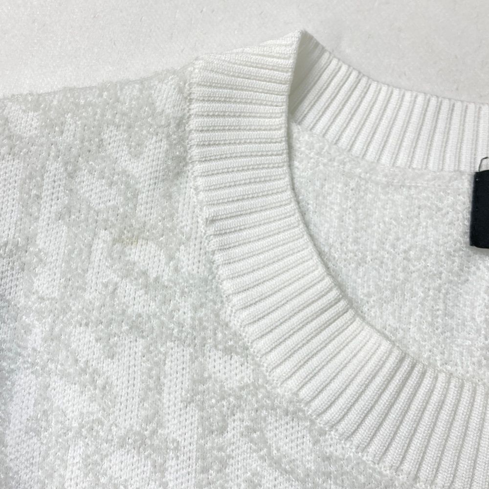 サイズ LL ST ANDREWS セントアンドリュース モデル ニットセーター ロゴ総柄 ホワイト系 240101549262 ゴルフウェア メンズ ストスト LLC-HASEGAWATOSO_COM