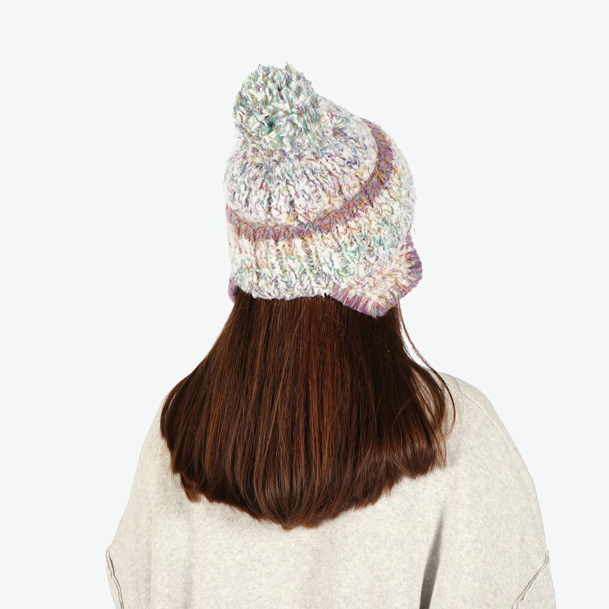 耳付きニット ミックス