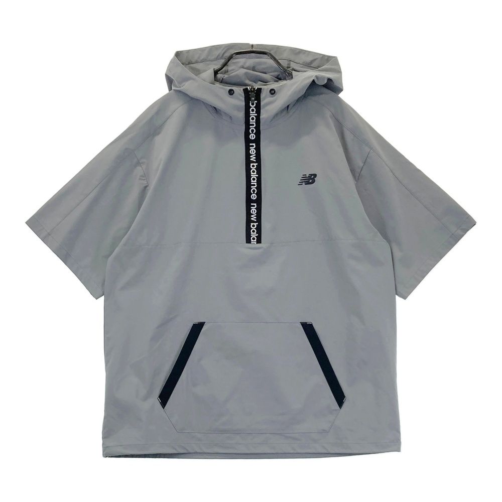 サイズ 5 NEW BALANCE GOLF ニューバランス モデル フード付 半袖ブルゾン グレー系 240101549652 ゴルフウェア メンズ ストスト