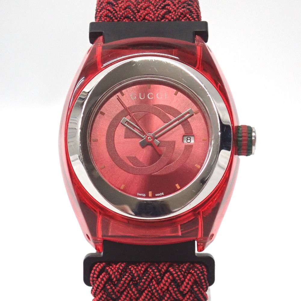 Ft6328116 グッチ 腕時計 137.3 赤 ユニセックス GUCCI