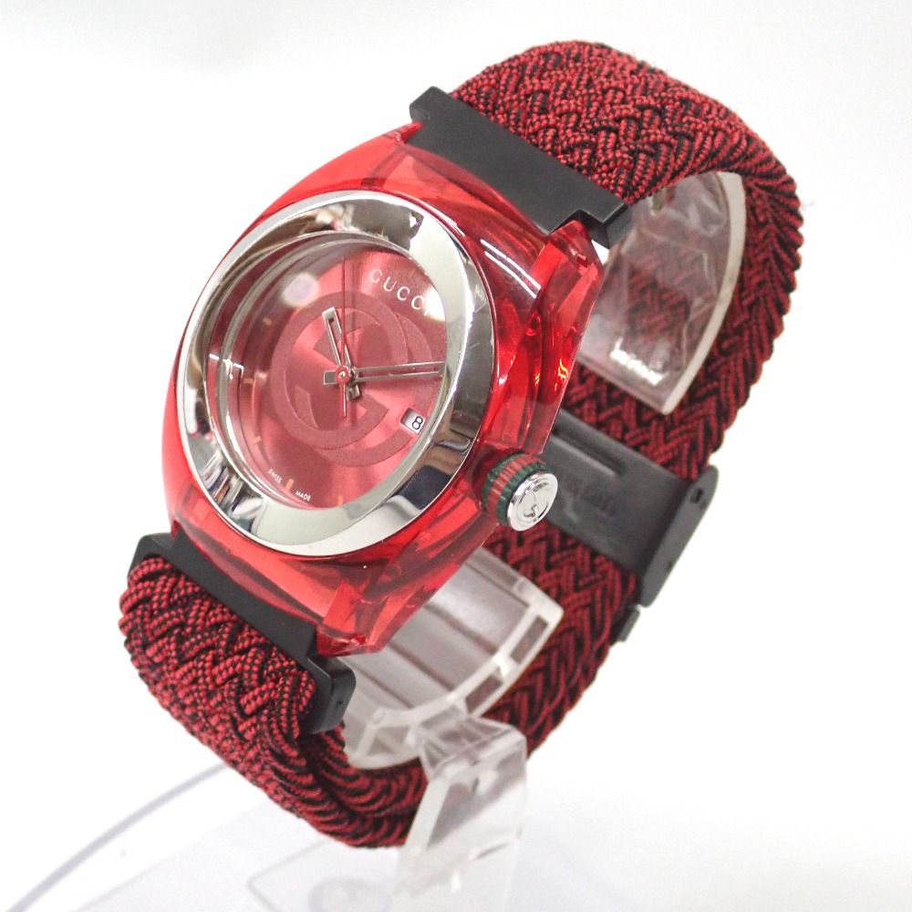 Ft6328116 グッチ 腕時計 137.3 赤 ユニセックス GUCCI