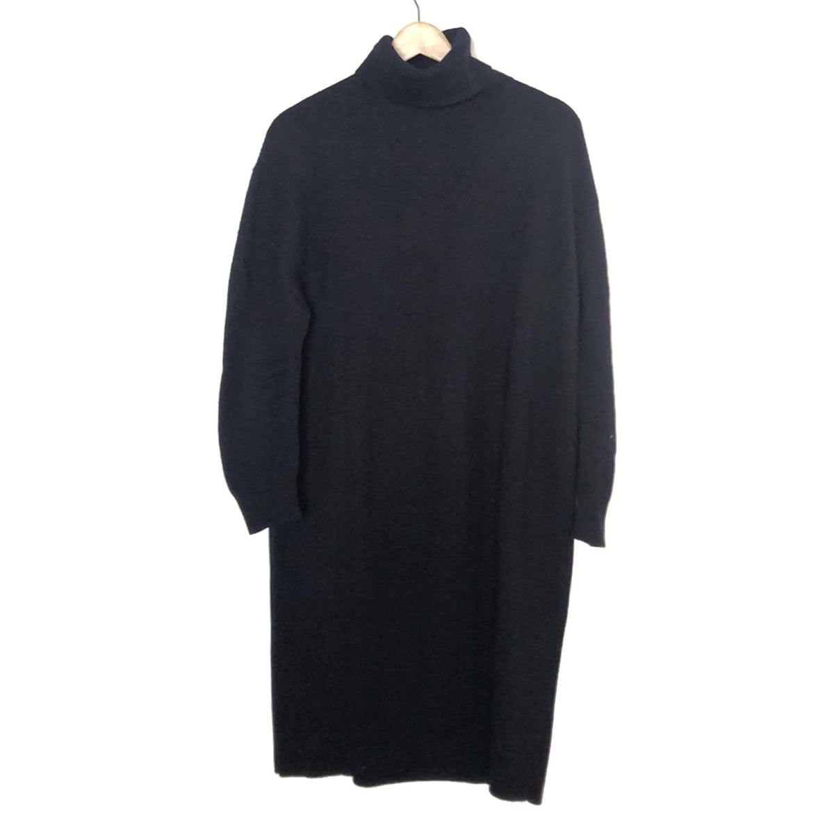 Drawer ドゥロワー ワンピース サイズ2 M レディース - ダークネイビー タートルネック 長袖 ロング ニット