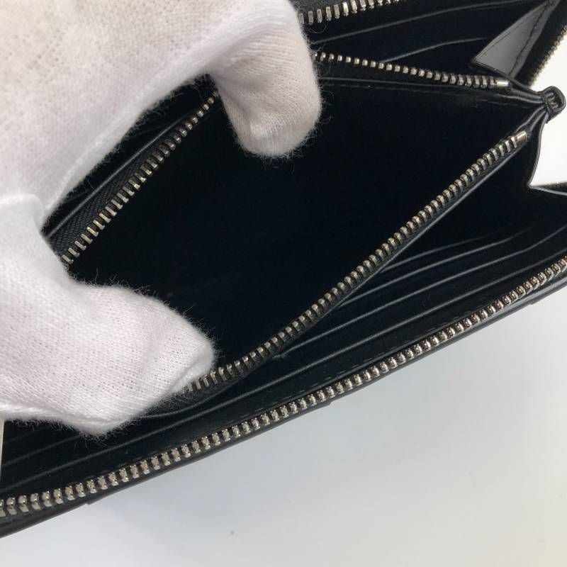 ⭐️ 極美品 ボッテガ ヴェネタ カセット ラウンドファスナー 長財布 ブラック ボッテガヴェネタ BOTTEGA VENETA 財布 長財布 ラウンドファスナー長