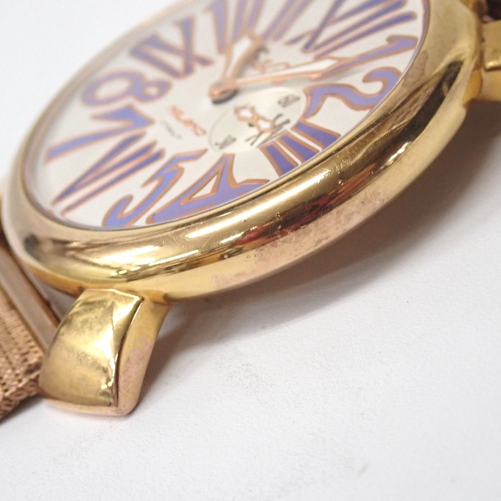  Ft 6328112 ガガ ミラノ 腕時計 マヌアーレ46 5081 3 ゴールド メンズ Gaga Milano その他 時計