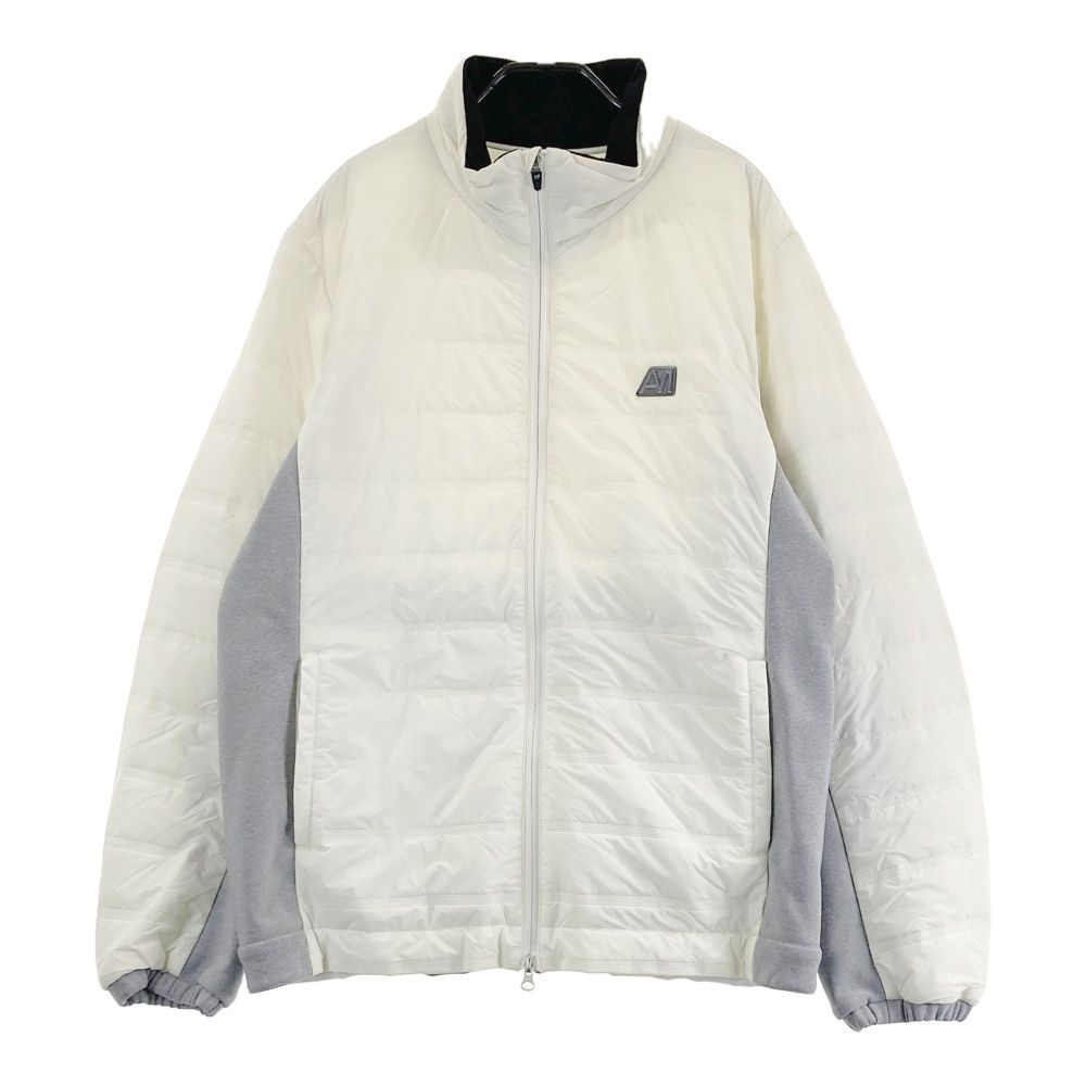 サイズ 7 MASTER BUNNY EDITION マスターバニーエディション 裏起毛中綿ジップジャケット 切替 ボーダー柄 ホワイト系 240101398306 ゴルフウェア メンズ ストスト